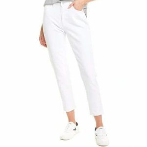 NWT New $195 Hudson White Bettie Taper High Rise Jeans Size 30
